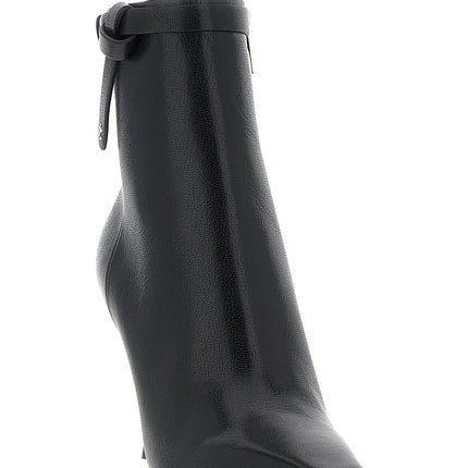 Jimmy Choo Black Leather Ankle Boots
