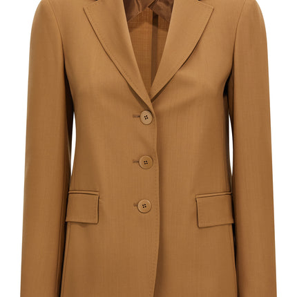 Max Mara Brown Virgin Wool Blazer
