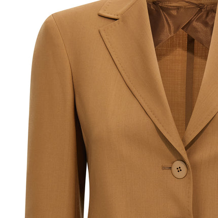 Max Mara Brown Virgin Wool Blazer