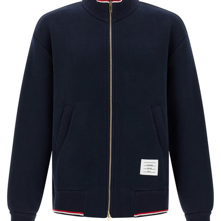 Thom Browne Blue Cotton Sweatshirt