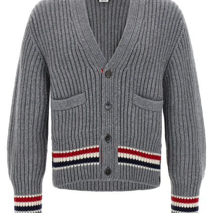 Thom Browne Gray Cashmere Cardigan