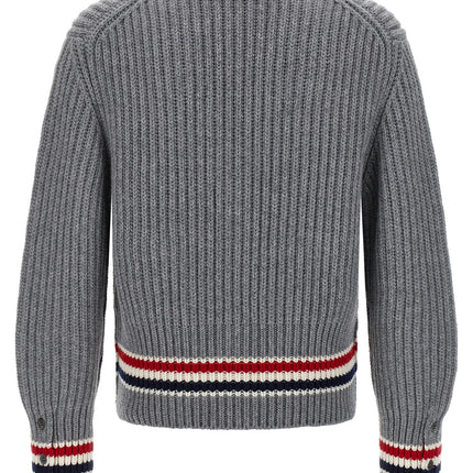 Thom Browne Gray Cashmere Cardigan