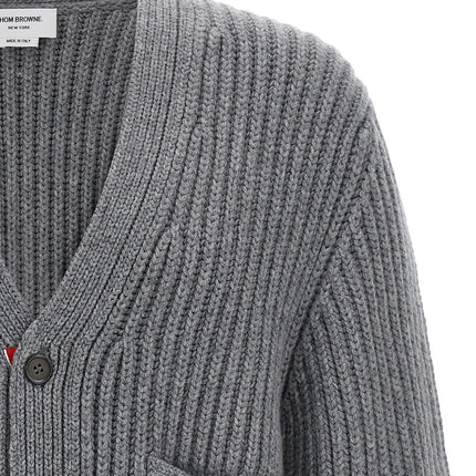 Thom Browne Gray Cashmere Cardigan