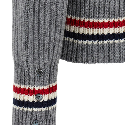 Thom Browne Gray Cashmere Cardigan