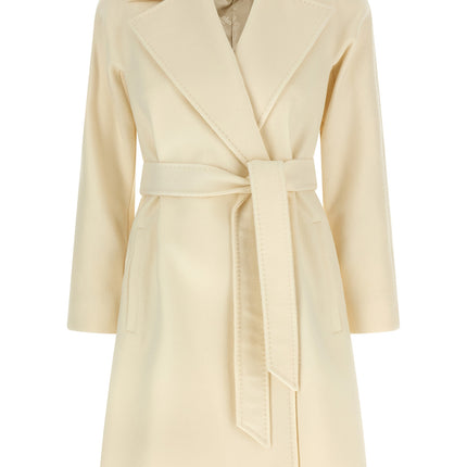 Max Mara White Virgin Wool Coat