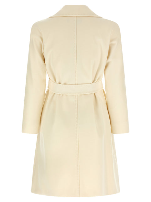 Max Mara White Virgin Wool Coat