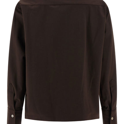 THELATEST Brown Polyester Blouse
