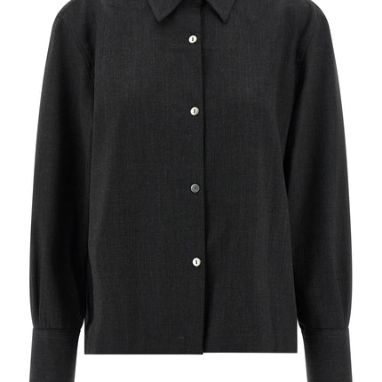 THELATEST Gray Polyester Blouse