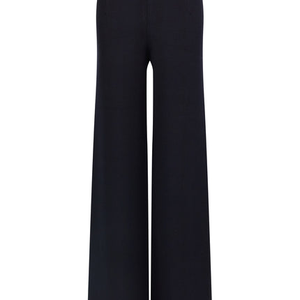 Max Mara Blue Viscose Casual Pants