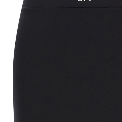 Off-White Black Polyamide Midi Skirt