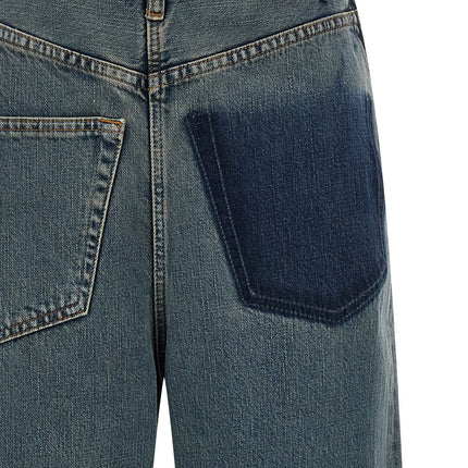 MM6 Maison Margiela Blue Cotton Jeans Denim