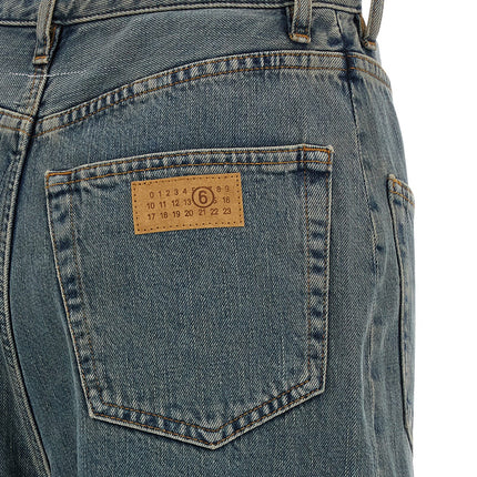 MM6 Maison Margiela Blue Cotton Jeans Denim