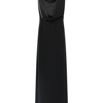 Max Mara Black Triacetate Long Dress