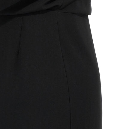 Max Mara Black Triacetate Long Dress