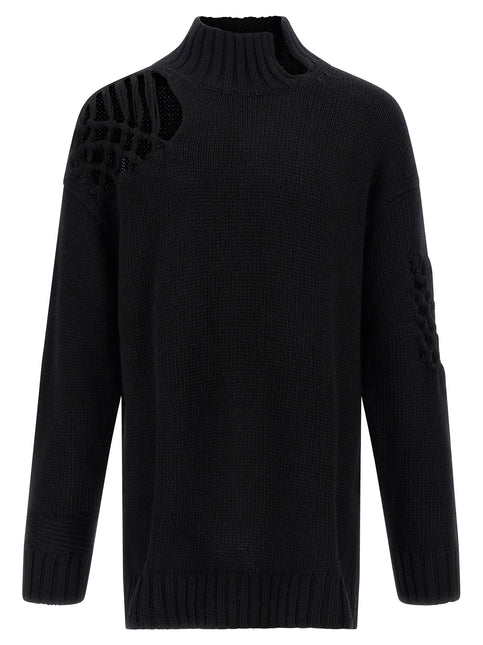 Yohji Yamamoto Black Wool Cardigan