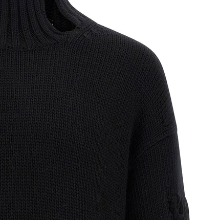 Yohji Yamamoto Black Wool Cardigan