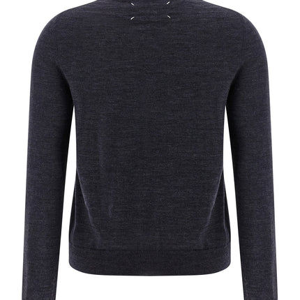 Maison Margiela Blue Wool Cardigan