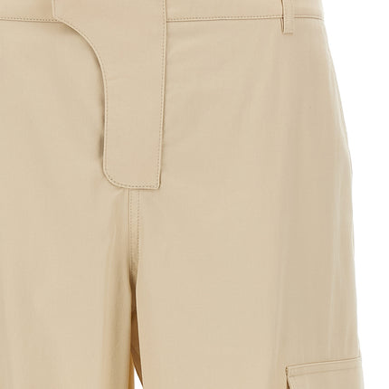 Balmain Beige Cotton Cargo Pants