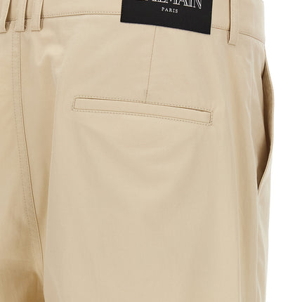Balmain Beige Cotton Cargo Pants