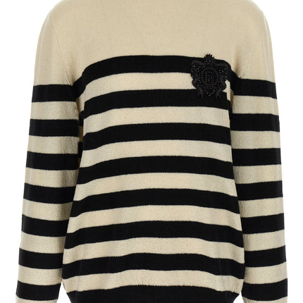 Balmain Bicolor Wool Cardigan