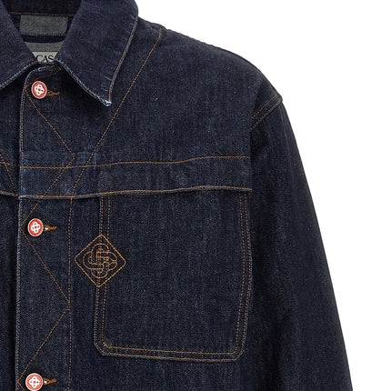 Casablanca Blue Cotton Denim Jacket