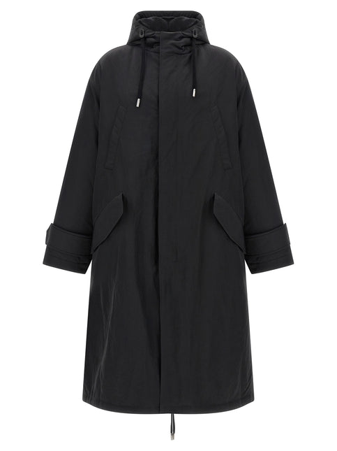 Ami Paris Gray Polyamide Parka