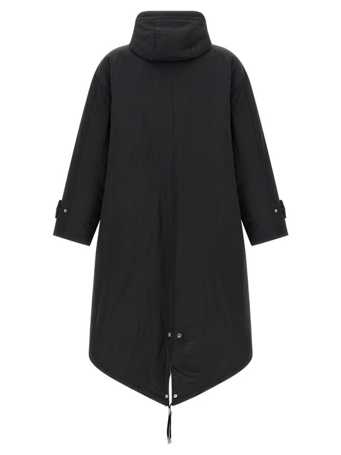 Ami Paris Gray Polyamide Parka