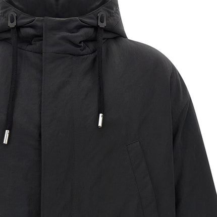 Ami Paris Gray Polyamide Parka