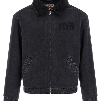 Kenzo Black Cotton Denim Jacket