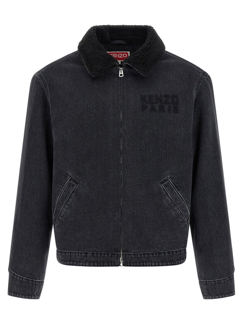 Kenzo Black Cotton Denim Jacket