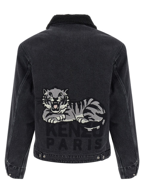 Kenzo Black Cotton Denim Jacket