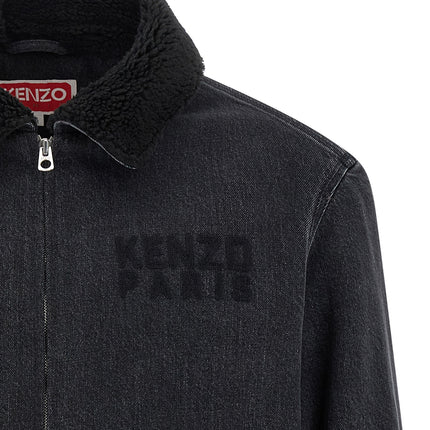 Kenzo Black Cotton Denim Jacket