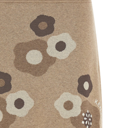 Kenzo Beige Wool Long Skirt
