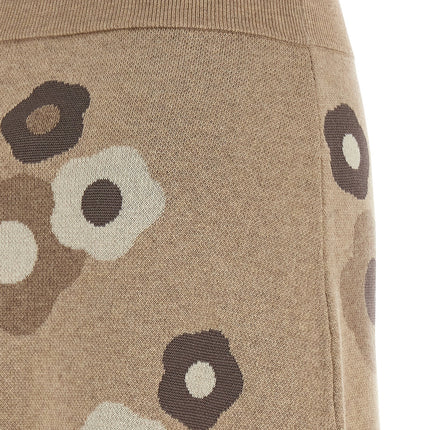 Kenzo Beige Wool Long Skirt