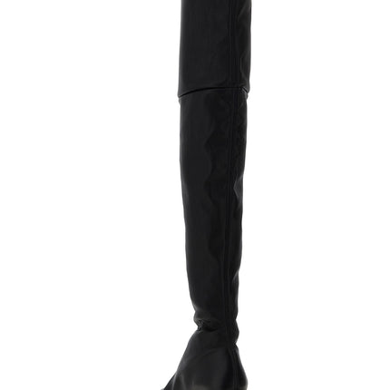 Jil Sander Black Leather Over The Knee