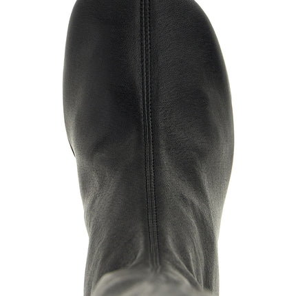 Jil Sander Black Leather Over The Knee