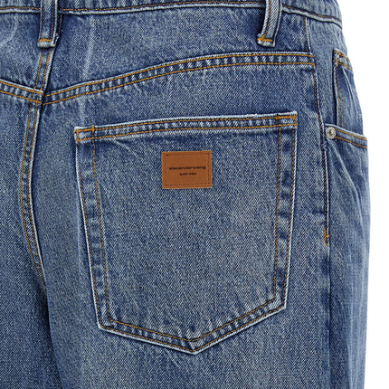 DENIM X ALEXANDER WANG Blue Cotton Jeans Denim