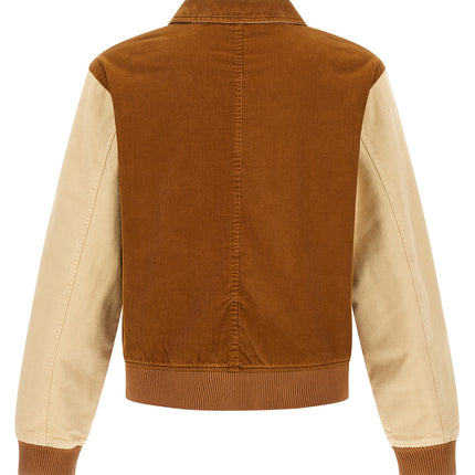 WALES BONNER Brown Cotton Bomber