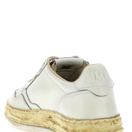 Autry White Goatskin Chunky Sneakers
