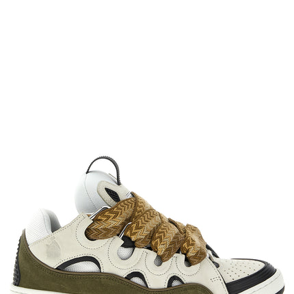 Lanvin Multicolor Calf Leather Bos Taurus Chunky Sneakers