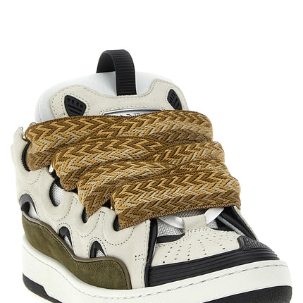 Lanvin Multicolor Calf Leather Bos Taurus Chunky Sneakers