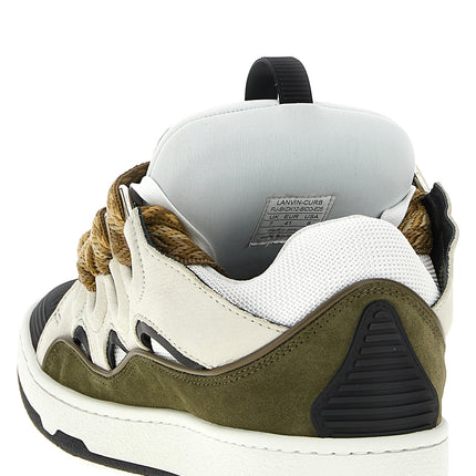 Lanvin Multicolor Calf Leather Bos Taurus Chunky Sneakers