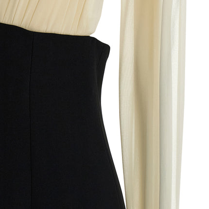 Armarium Bicolor Virgin Wool Long Dress