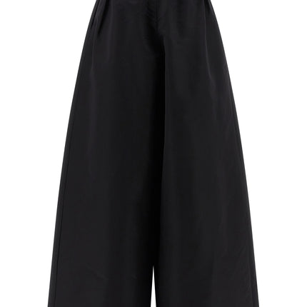 Carolina Herrera Black Silk Casual Pants