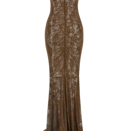 Norma Kamali Bicolor Polyamide Long Dress