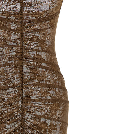 Norma Kamali Bicolor Polyamide Long Dress