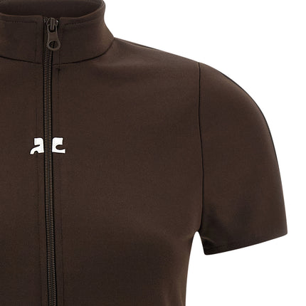 Courrèges Brown Polyester Short Dress