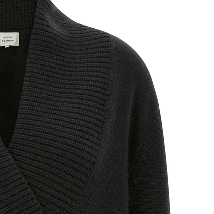 Loulou De Saison Black Cashmere Cardigan