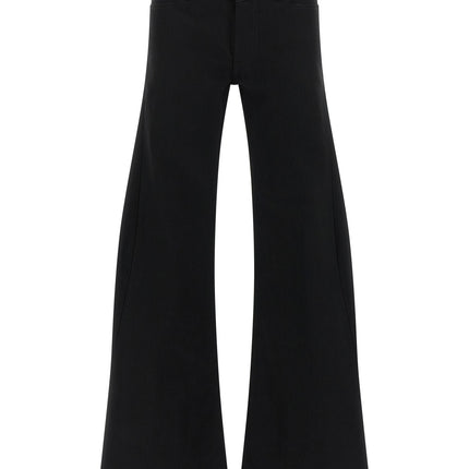 Balenciaga Black Cotton Flared Jeans