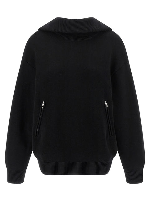Balenciaga Black Cotton Cardigan